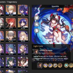 [ASIA] TL 65 ⭐ 28 Characters (7 Legendaries) ✨Sparkle + Seele + Jing Yuan + Himeko + Bailu + Dr. Ratio + ☑️ Full Access ☑️ 0